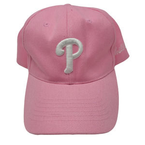 Philadelphia Phillies Women's Pink Ball Cap One Size Fits All Adjustable Strap